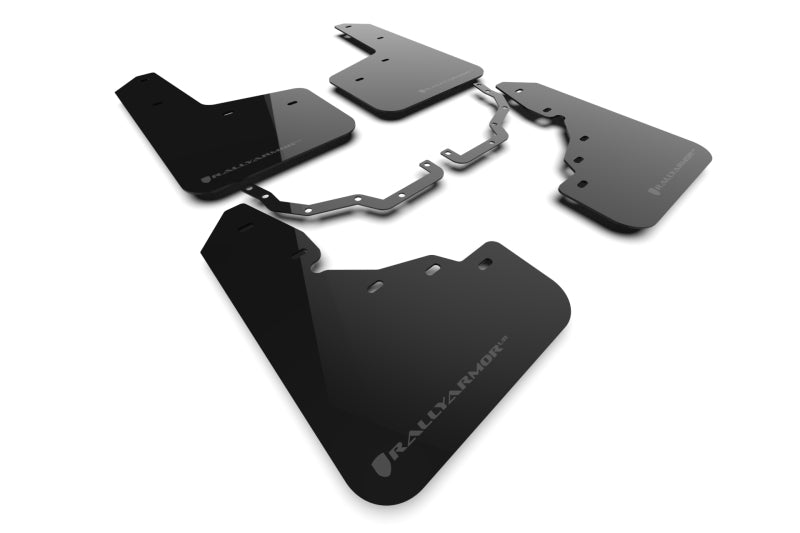 Rally Armor MF138-UR-BLK-DGRY - RALMF138-UR-BLK-DGRY - Rally Armor 22-25 Toyota Land Cruiser Black UR Mud Flap Dark Grey Logo - Shipped in Europe - Tuningsupply.com