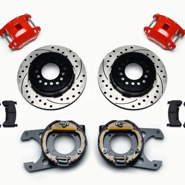 Wilwood 140-12569-DR - WIL140-12569-DR - Wilwood D154 P/S P-B Kit Drilled-Red Chevy C-10 2.42 Offset 5-lug - Shipped in Europe - Tuningsupply.com