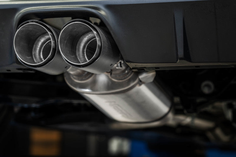 MBRP PS43033CF - MBRPS43033CF - MBRP 2023 Toyota Corolla GR 1.6L T304 SS 3in Cat-Back Dual Center Rear w/ Carbon Fiber Tips - Shipped in Europe - Tuningsupply.com