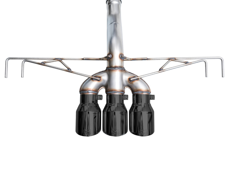 AWE Tuning 3020-53287 - AWE3020-53287 - AWE Tuning 2023 Honda Civic Type R FL5 Track Edition Exhaust w/ Triple Diamond Black Tips - Shipped in Europe - Tuningsupply.com