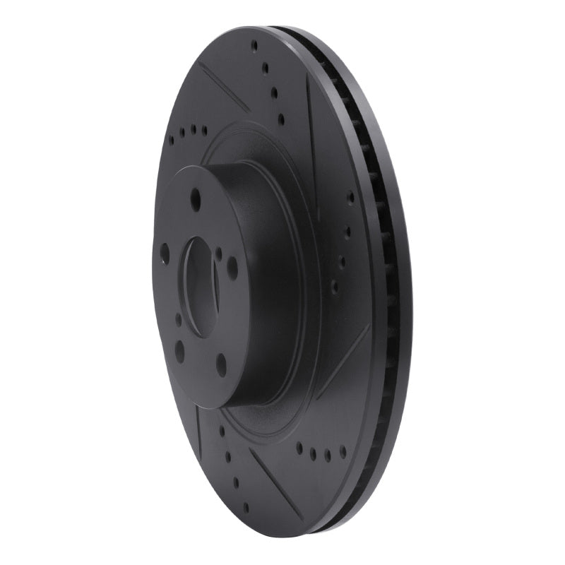 R1 Concepts 633-13034R - RNC633-13034R - R1 04-25 Scion FR-S Front Right Drilled & Slotted Black Brake Rotor - Shipped in Europe - Tuningsupply.com