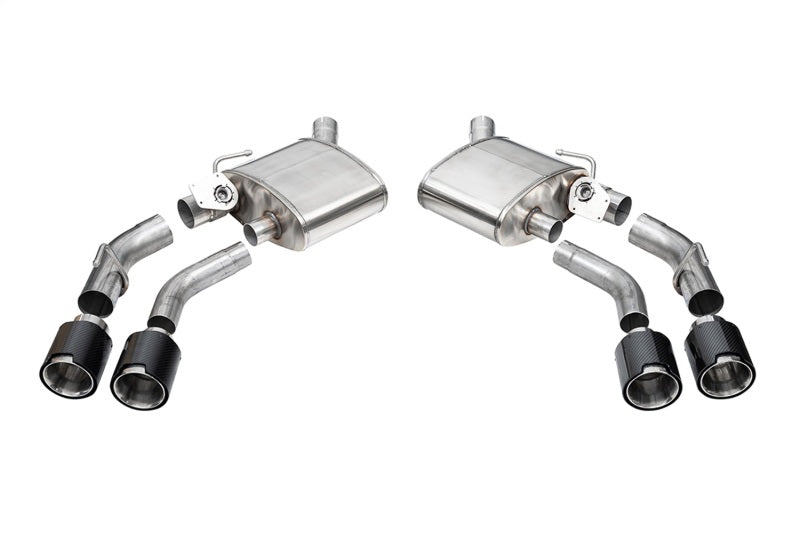 CORSA Performance 21789CF - COR21789CF - Corsa 2016-2024 Chevrolet Camaro SS / ZL1 Valved Axle-Back Exhaust w/ Carbon Fiber Quad Tips - Shipped in Europe - Tuningsupply.com