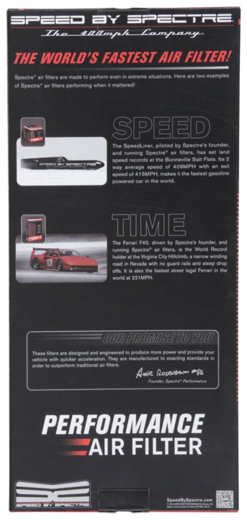 Spectre HPR3914 - SPEHPR3914 - Spectre 2007 Chevy Camaro 3.8L/5.7L V6/V8 F/I Replacement Panel Air Filter - Shipped in Europe - Tuningsupply.com