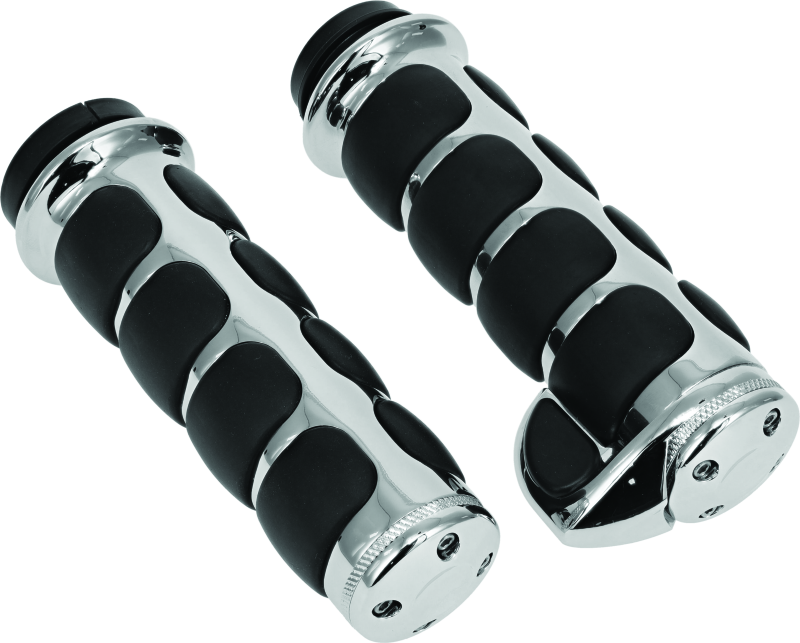 Kuryakyn 6228 - KUR6228 - Kuryakyn ISO Grips With Throttle Boss Throttle-By-Wire Chrome - Shipped in Europe - Tuningsupply.com
