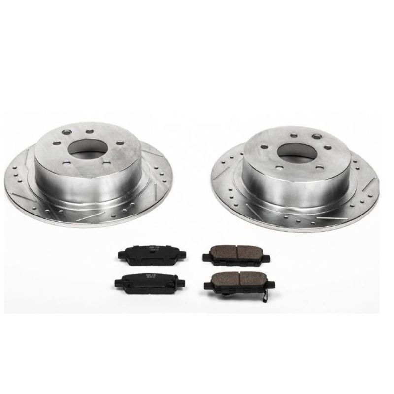 PowerStop K098 - PSBK098 - Power Stop 02-06 Nissan Altima Rear Z23 Evolution Sport Brake Kit - Shipped in Europe - Tuningsupply.com