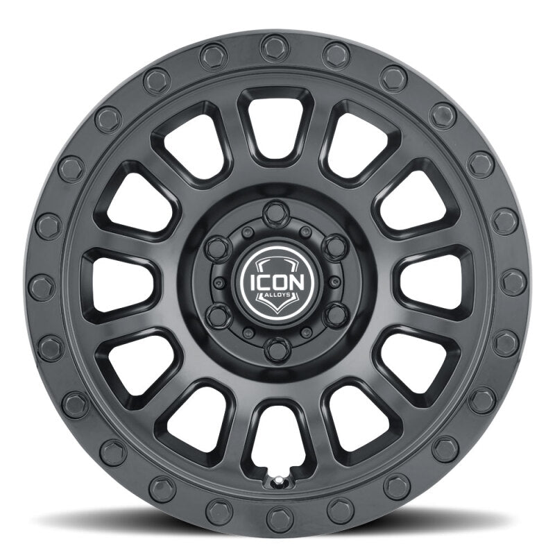 ICON 8017855557DB - ICO8017855557DB - ICON Hulse 17 X 8.5 5 X 150 25mm Offset 5.75in BS Double Black - Shipped in Europe - Tuningsupply.com