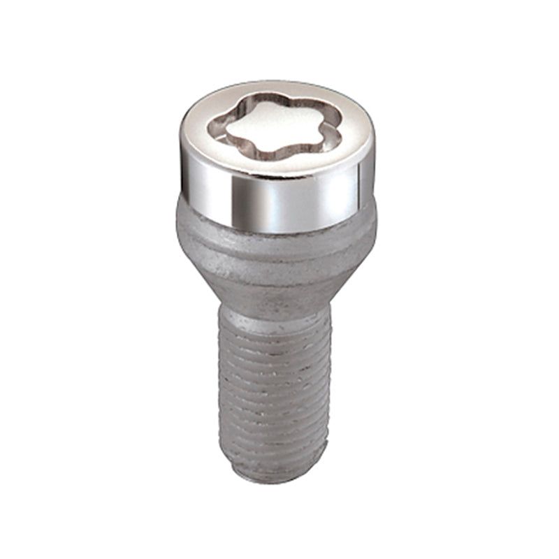 McGard 27261 - MCG27261 - McGard Wheel Lock Bolt Set - 4pk. (Cone Seat) M12X1.25 / 19mm Hex / 25.6mm Shank Length - Chrome - Shipped in Europe - Tuningsupply.com