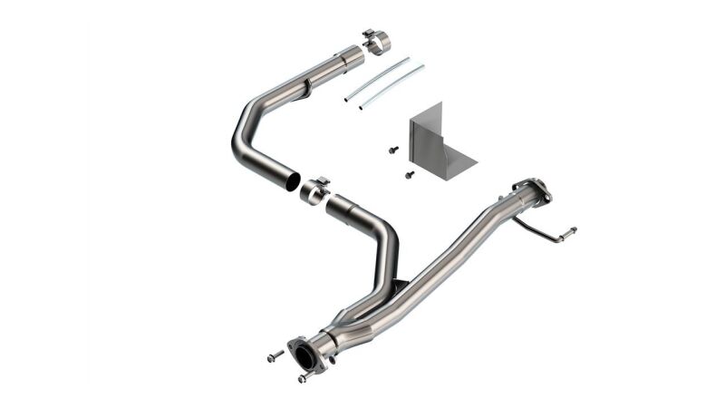 Borla 60699 - BOR60699 - Borla 2021-2022 Toyota Tacoma 3.5L V6 T-304 Stainless Steel Y-Pipe - Brushed - Shipped in Europe - Tuningsupply.com