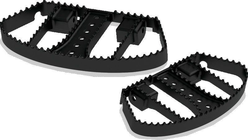 Burly Brand B13-1051B - BURB13-1051B - Burly Brand MX Passenger Boards - Black - Shipped in Europe - Tuningsupply.com