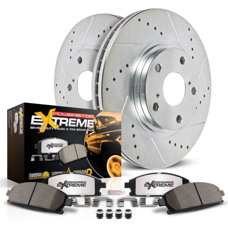 PowerStop K5951-36 - PSBK5951-36 - Power Stop 11-19 Dodge Durango Front Z36 Truck & Tow Brake Kit - Shipped in Europe - Tuningsupply.com