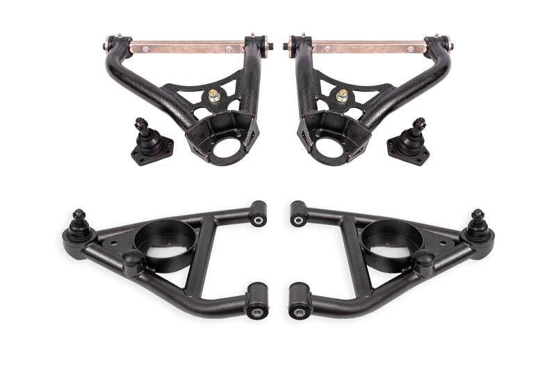 BMR Suspension AAK311H - BMRAAK311H - BMR 67-69 GM F-Body / 68-74 X-Body Non-Adj. Upper & Lower A-Arms (Polyurethane) - Black Hammertone - Shipped in Europe - Tuningsupply.com