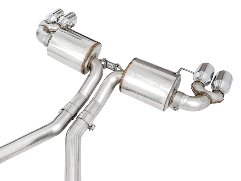 AWE Tuning 3015-42148 - AWE3015-42148 - AWE Tuning 2019+ BMW M340i (G20) Non-Resonated Touring Edition Exhaust - Quad Chrome Silver Tips - Shipped in Europe - Tuningsupply.com
