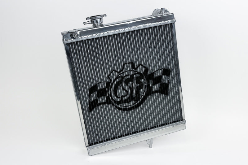 CSF 7228 - CSF7228 - CSF 03-07 Mitsubishi Lancer EVO 7/8/9 1/2 Size Radiator - Polished - Shipped in Europe - Tuningsupply.com