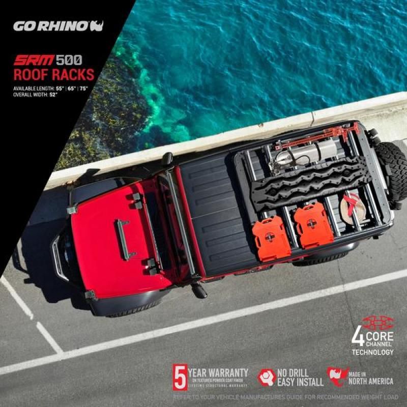 Go Rhino 5935065T - GOR5935065T - Go Rhino SRM 500 Roof Rack - 65in - Shipped in Europe - Tuningsupply.com