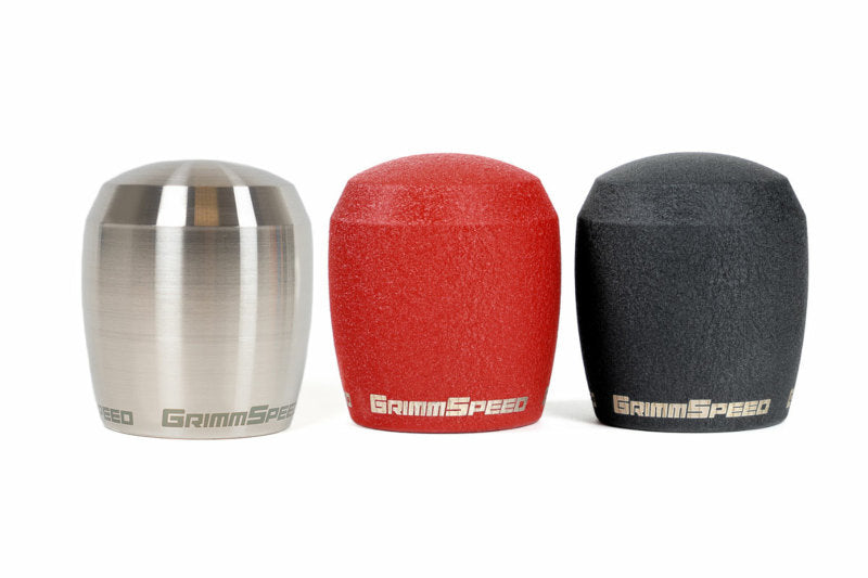 GrimmSpeed 038011 - GRM038011 - GrimmSpeed Stubby Shift Knob Stainless Steel (Raw) - M12x1.25 - Shipped in Europe - Tuningsupply.com