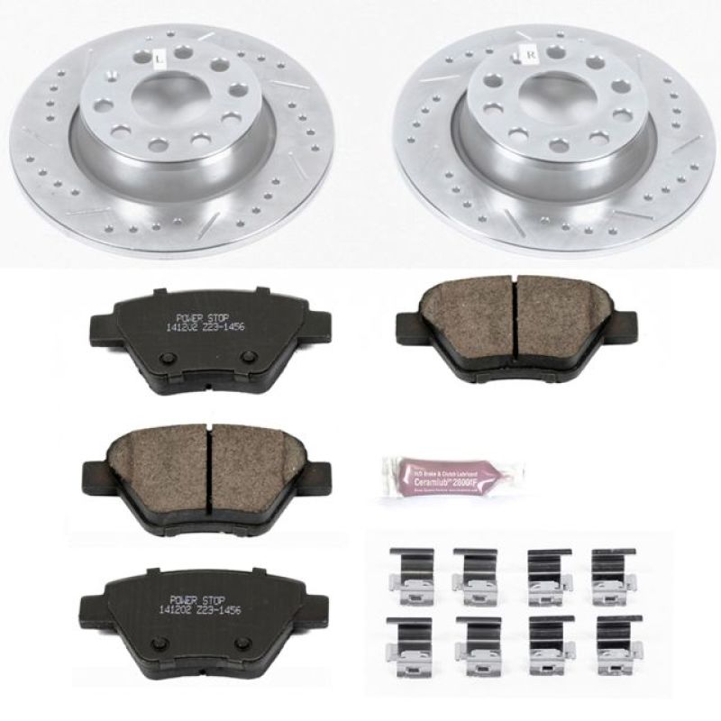 PowerStop K5667 - PSBK5667 - Power Stop 10-12 Audi A3 Rear Z23 Evolution Sport Brake Kit - Shipped in Europe - Tuningsupply.com