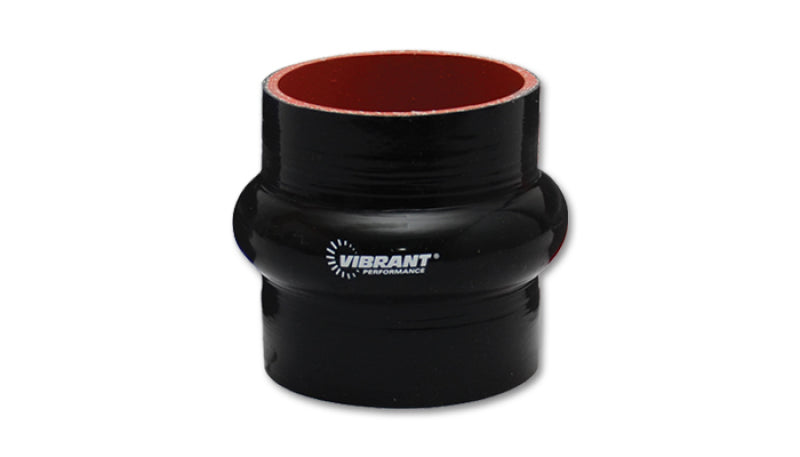 Vibrant 2729 - VIB2729 - Vibrant 4 Ply Reinforced Silicone Hump Hose Connector - 1.5in I.D. x 3in long (BLACK) - Shipped in Europe - Tuningsupply.com
