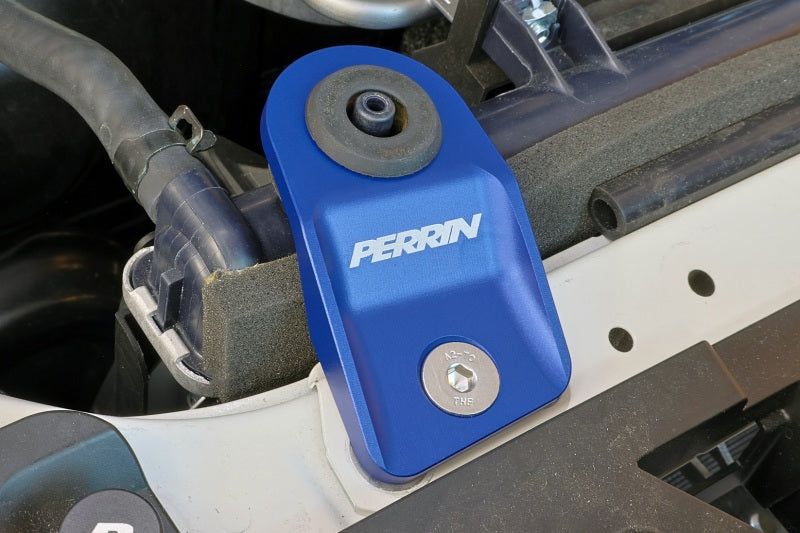 Perrin Performance PSP-ENG-523BL - PERPSP-ENG-523BL - PERRIN 15-21 Subaru WRX/STI / 13-17 Crosstrek / 12-16 Impreza Upper Radiator Bracket Set - Blue - Shipped in Europe - Tuningsupply.com