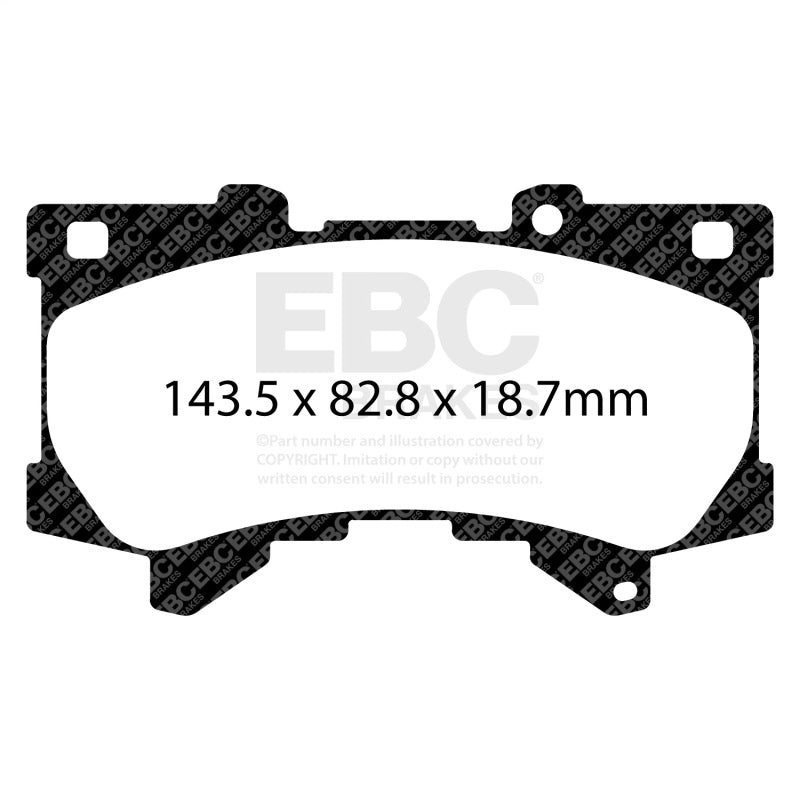 EBC ED92460 - EBCED92460 - EBC 2022+ Lexus LX600 3.5TT Extra Duty Front Brake Pads - Shipped in Europe - Tuningsupply.com