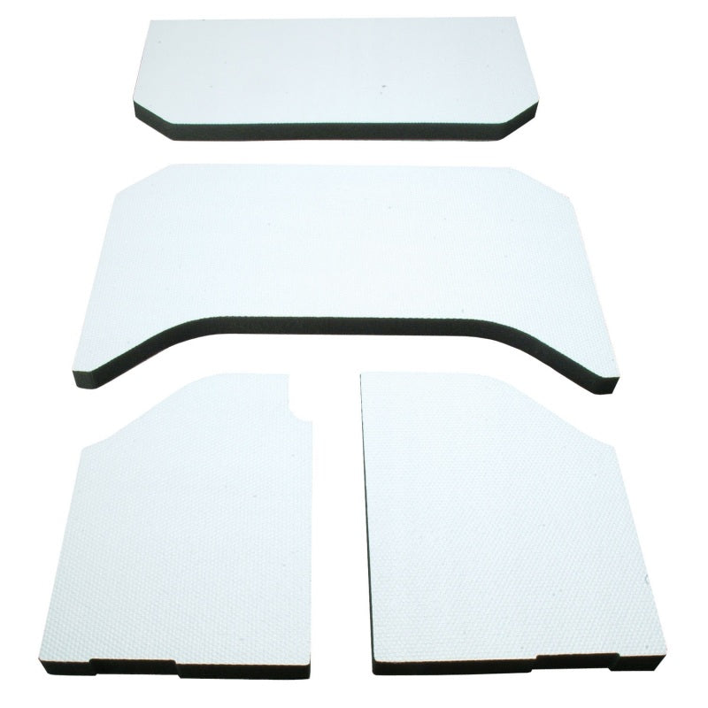 DEI 50141 - DEI50141 - DEI 11-18 Jeep Wrangler JK 4-Door Boom Mat Headliner - 4 Piece - White - Shipped in Europe - Tuningsupply.com