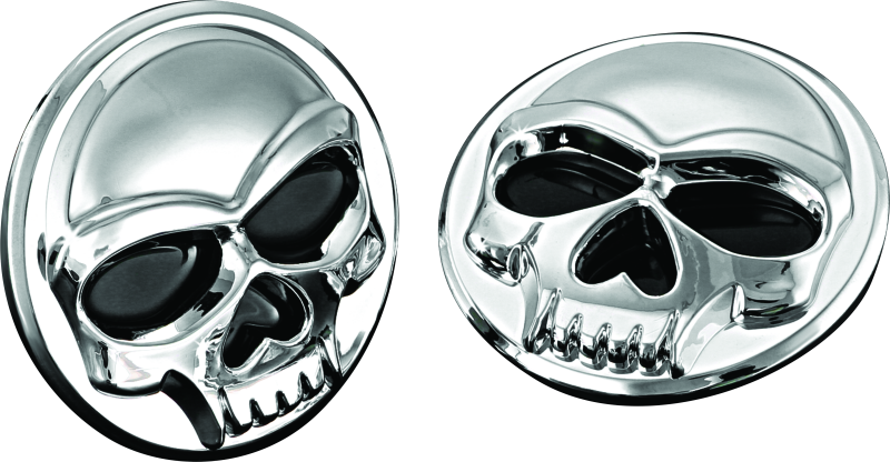 Kuryakyn 1491 - KUR1491 - Kuryakyn Universal Zombie Medallions 2in Diameter Chrome - Shipped in Europe - Tuningsupply.com