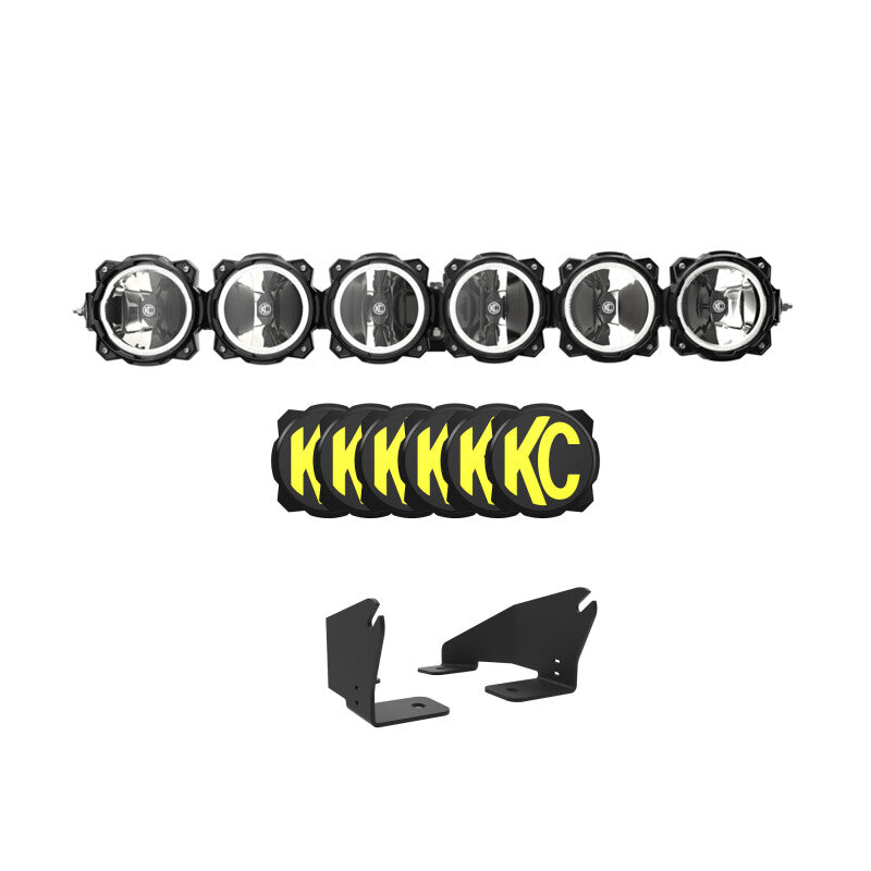 KC HiLiTES 91343 - KCL91343 - KC HiLiTES 2022+ Polaris RZR Pro XP 39in. Pro6 Gravity LED 6-Light 120w Combo Beam - Shipped in Europe - Tuningsupply.com