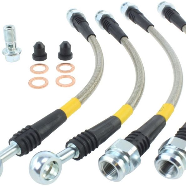 Stoptech 950.40513 - STO950.40513 - StopTech 07-13 Acura MDX Rear SS Brake Lines - Shipped in Europe - Tuningsupply.com