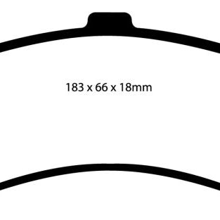 EBC DP41635R - EBCDP41635R - EBC 02 Cadillac Escalade 5.3 (PBR rear caliper) Yellowstuff Rear Brake Pads - Shipped in Europe - Tuningsupply.com