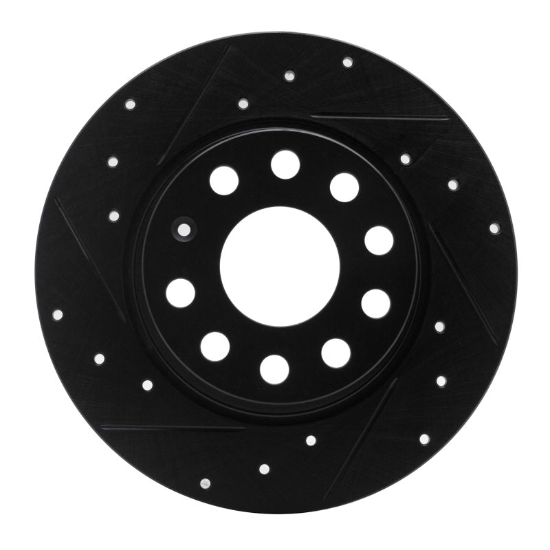 R1 Concepts 633-74031L - RNC633-74031L - R1 05-25 Audi A3 (Mexico) Rear Left Drilled & Slotted Black Brake Rotor - Shipped in Europe - Tuningsupply.com