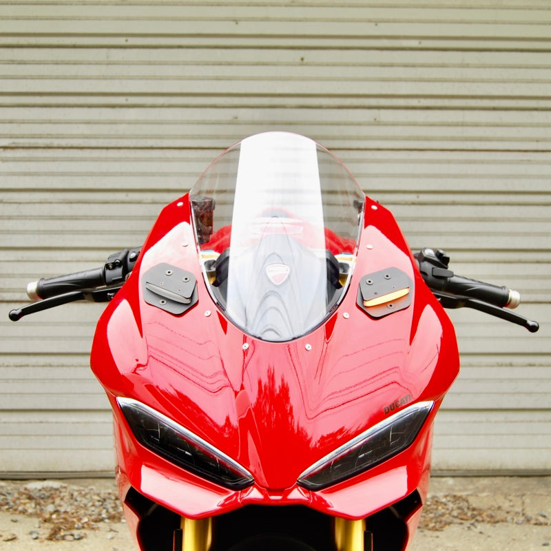 New Rage Cycles V2-MBO-25 - NEWV2-MBO-25 - New Rage Cycles 25+ Ducati Panigale V2 Mirror Block Off Turn Signals - Shipped in Europe - Tuningsupply.com