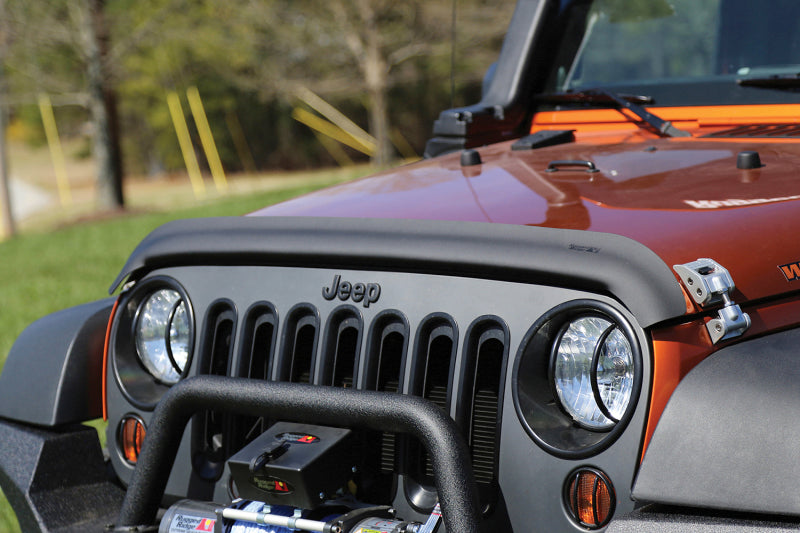 Rugged Ridge 11348.02 - RUG11348.02 - Rugged Ridge Bug Deflector Matte Black 07-18 Jeep Wrangler - Shipped in Europe - Tuningsupply.com