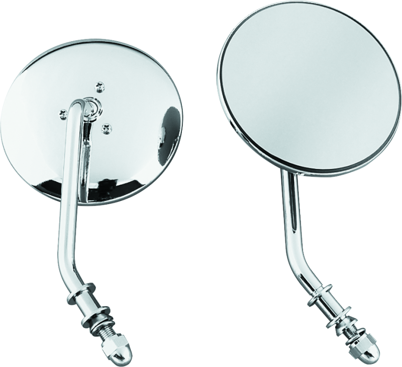 Bikers Choice 489711 - BKC489711 - Bikers Choice 65-Up Chrome 4 Inch Round Short Stem Mirror Right Custom - Shipped in Europe - Tuningsupply.com