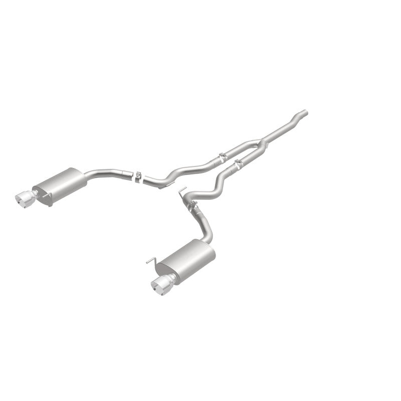 Magnaflow 19097 - MAG19097 - MagnaFlow Cat Back, SS, 2.5in, Street, Dual Split Polished 4.5in Tips 2015 Ford Mustang Ecoboost - Shipped in Europe - Tuningsupply.com