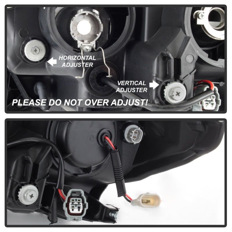 SPYDER 9039256 - SPY9039256 - xTune Toyota Tacoma 16-18 DRL Light Bar Projector Headlights - Black PRO-JH-TTA16-LBDRL-BK - Shipped in Europe - Tuningsupply.com