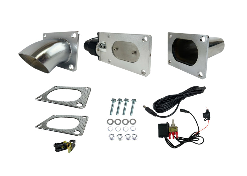 Granatelli Motor Sports 313530 - GMS313530 - Granatelli 3.0in Oval Stainless Steel Electronic Exhaust Cutout - Shipped in Europe - Tuningsupply.com