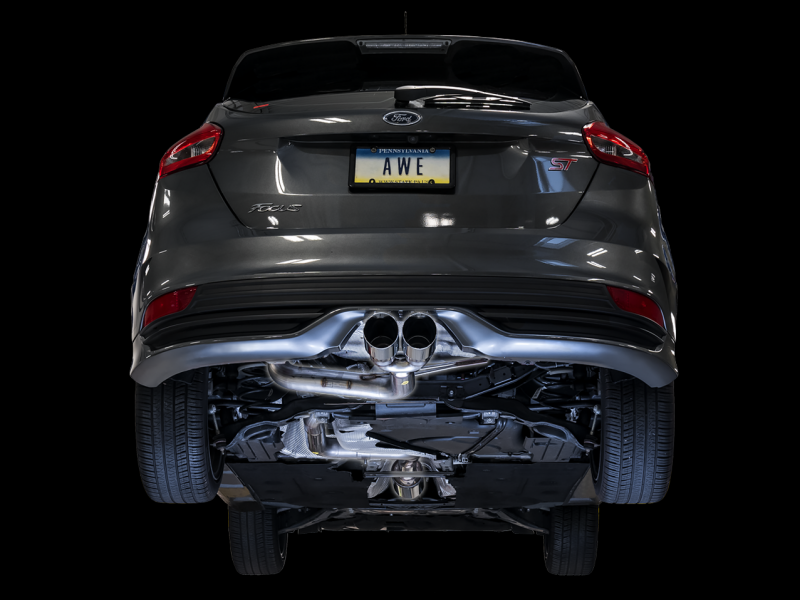 AWE Tuning 3020-33036 - AWE3020-33036 - AWE Tuning Ford Focus ST Track Edition Cat-back Exhaust - Diamond BlackTips - Shipped in Europe - Tuningsupply.com