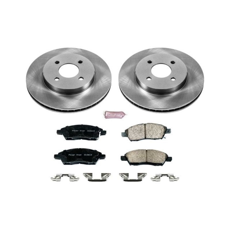 PowerStop KOE6096 - PSBKOE6096 - Power Stop 12-18 Nissan Versa Front Autospecialty Brake Kit - Shipped in Europe - Tuningsupply.com