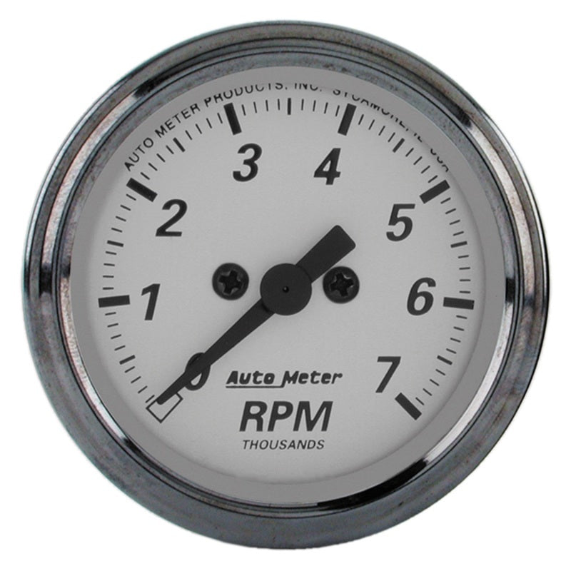 AutoMeter 1994 - ATM1994 - AutoMeter American Platinum 2-1/16in 7K RPM In-Dash Tachometer Gauge - Shipped in Europe - Tuningsupply.com