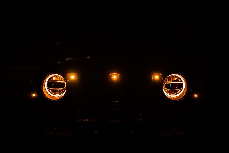 DV8 Offroad GRJL-02 - DVEGRJL-02 - DV8 Offroad 2018+ Jeep JL Grill Amber Marker Lights - Shipped in Europe - Tuningsupply.com