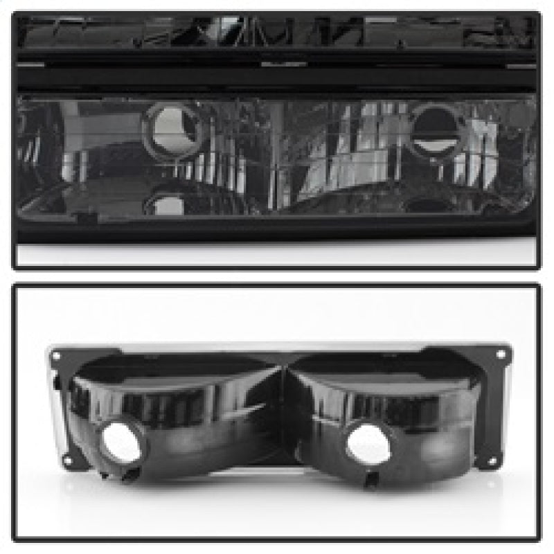 SPYDER 5072238 - SPY5072238 - xTune Chevy Suburban 94-98 Headlights w/ Corner & Parking Lights 8pcs Smoked HD-JH-CCK88-AM-SM-SET - Shipped in Europe - Tuningsupply.com