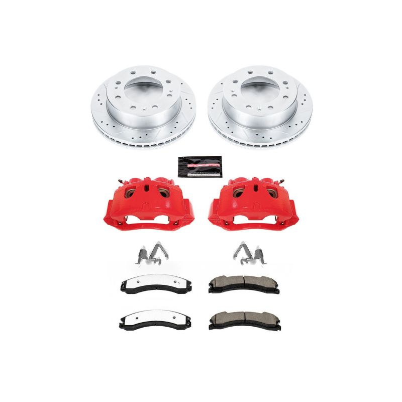 PowerStop KC6258-36 - PSBKC6258-36 - Power Stop 12-19 Chevrolet Silverado 2500 HD Front Z36 Truck & Tow Kit w/Cals - Shipped in Europe - Tuningsupply.com