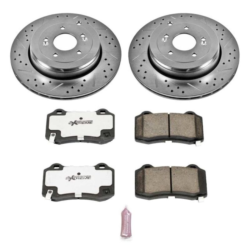 PowerStop K6165-26 - PSBK6165-26 - Power Stop 10-16 Hyundai Genesis Coupe Rear Z26 Street Warrior Brake Kit - Shipped in Europe - Tuningsupply.com