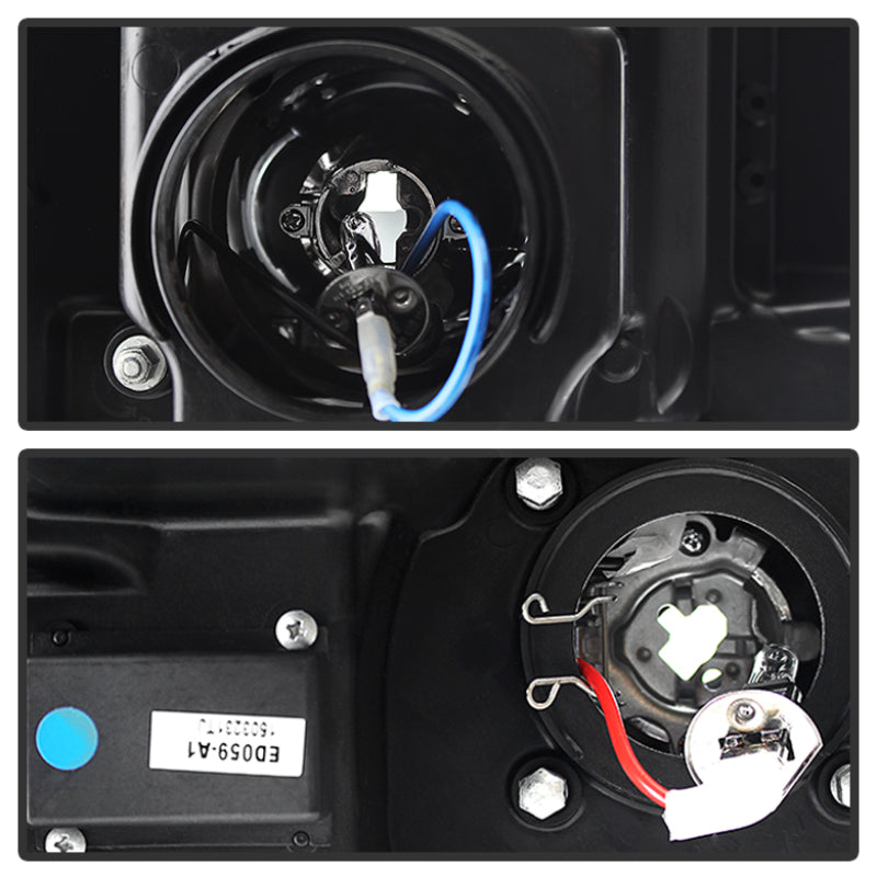 SPYDER 5080523 - SPY5080523 - Spyder GMC Sierra 14-16 Projector Headlights Light Bar DRL Black PRO-YD-GS14-LBDRL-BK - Shipped in Europe - Tuningsupply.com