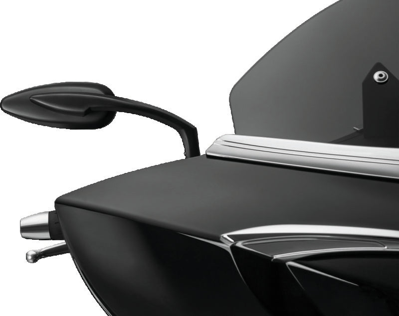 Kuryakyn 1708 - KUR1708 - Kuryakyn Teardrop Mirrors Satin Black - Shipped in Europe - Tuningsupply.com