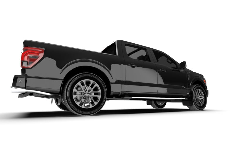 Rally Armor MF115-UR-BLK-MBK - RALMF115-UR-BLK-MBK - Rally Armor 21-25 Ford F-150 (Excl. Raptor) Black UR Mud Flap w/Metallic Black Logo - Shipped in Europe - Tuningsupply.com