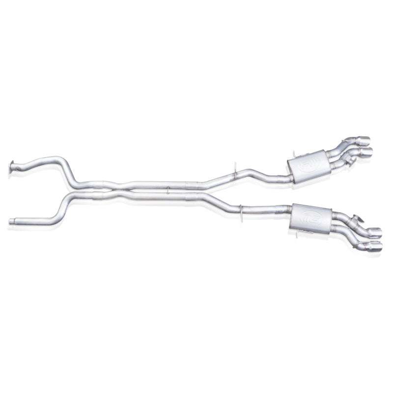 Stainless Works CTSV16CB - SSWCTSV16CB - Stainless Works 2016-18 Cadillac CTS-V Sedan Catback System Resonated X-Pipe Dual-Mode Mufflers - Shipped in Europe - Tuningsupply.com