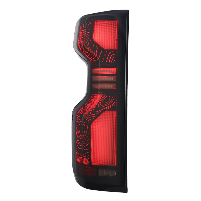 AlphaRex 620058 - ARX620058 - AlphaRex 19+Cheverolet 1500/2500HD/3500HD Silverado Luxx Series LED TailLights Alpha-Black Top-Etch - Shipped in Europe - Tuningsupply.com