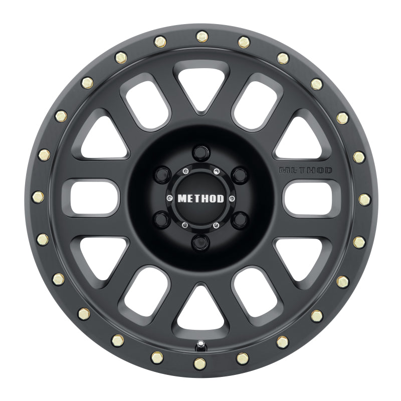 Method Wheels - MRWMR30978562500 - Method MR309 Grid 17x8.5 0mm Offset 6x120 83mm CB Matte Black Wheel - Shipped in Europe - Tuningsupply.com