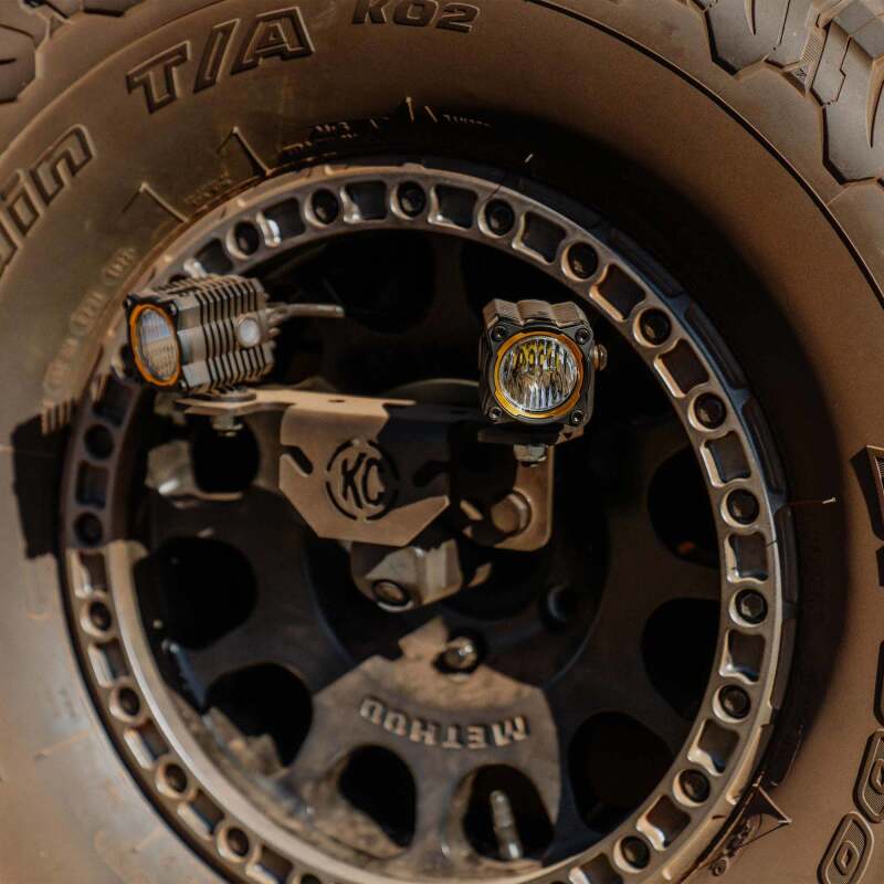 KC HiLiTES 7478 - KCL7478 - KC HiLiTES 2018+ Jeep Wrangler JL / 2021+ Ford Bronco Raptor Spare Tire Carrier Light Mount - Shipped in Europe - Tuningsupply.com