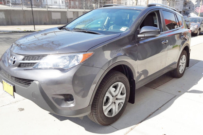 Rally Armor MF44-UR-BLK/GRY - RALMF44-UR-BLK/GRY - Rally Armor 16-18 Toyota RAV4 Black UR Mud Flap w/ Grey Logo - Shipped in Europe - Tuningsupply.com